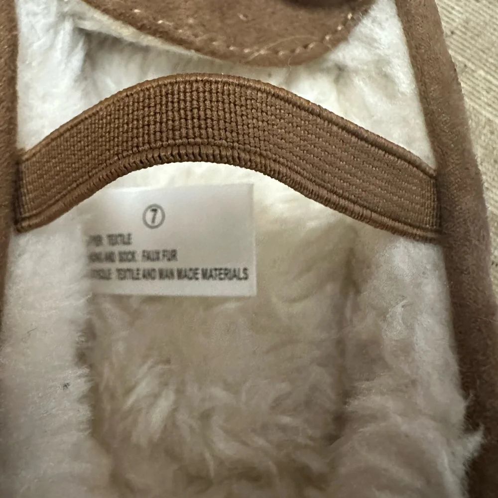 Fur Lined Moccasin Slippers